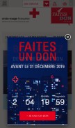 How croix-rouge.fr looks like on a mobile device such as an iPhone.