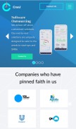 How cronj.com looks like on a mobile device such as an iPhone.