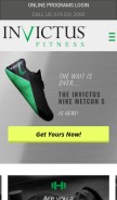 How crossfitinvictus.com looks like on a mobile device such as an iPhone.