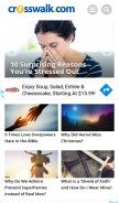How crosswalk.com looks like on a mobile device such as an iPhone.