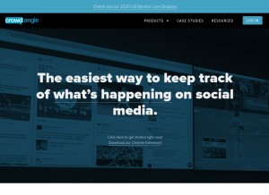 How crowdtangle.com looks like on a tablet such as an iPad.