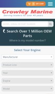 How crowleymarine.com looks like on a mobile device such as an iPhone.
