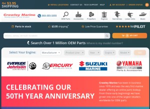 How crowleymarine.com looks like on a tablet such as an iPad.