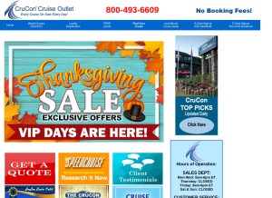 How crucon.com looks like on a tablet such as an iPad.
