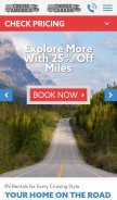 How cruiseamerica.com looks like on a mobile device such as an iPhone.