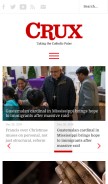 How cruxnow.com looks like on a mobile device such as an iPhone.