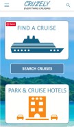 How cruzely.com looks like on a mobile device such as an iPhone.