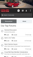 How cruzetalk.com looks like on a mobile device such as an iPhone.