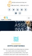 How cryptoassetrating.com looks like on a mobile device such as an iPhone.