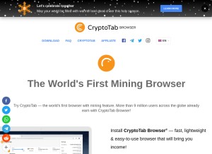 How cryptobrowser.site looks like on a tablet such as an iPad.