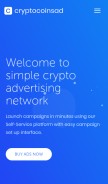 How cryptocoinsad.com looks like on a mobile device such as an iPhone.
