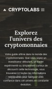 How cryptolabs.fr looks like on a mobile device such as an iPhone.