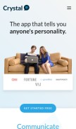 How crystalknows.com looks like on a mobile device such as an iPhone.