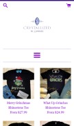 How crystallizedbysparkle.com looks like on a mobile device such as an iPhone.
