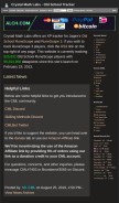 How crystalmathlabs.com looks like on a mobile device such as an iPhone.