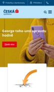 How csas.cz looks like on a mobile device such as an iPhone.
