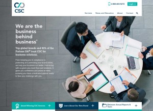 How cscglobal.com looks like on a tablet such as an iPad.