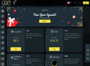 How csgofast.com looks like on a tablet such as an iPad.