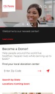 How cslplasma.com looks like on a mobile device such as an iPhone.