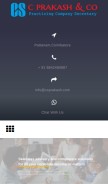How csprakash.com looks like on a mobile device such as an iPhone.