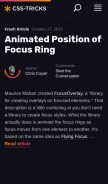 How css-tricks.com looks like on a mobile device such as an iPhone.