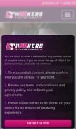How cthookers.com looks like on a mobile device such as an iPhone.