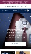 How ctshirts.com looks like on a mobile device such as an iPhone.