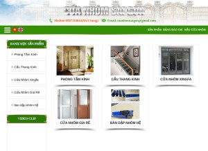 How cuanhomsaigon.com looks like on a tablet such as an iPad.