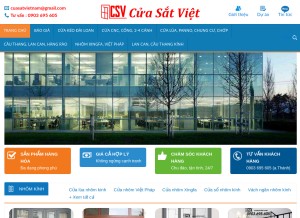 How cuasatviet.com looks like on a tablet such as an iPad.