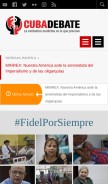 How cubadebate.cu looks like on a mobile device such as an iPhone.
