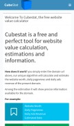 How cubestat.com looks like on a mobile device such as an iPhone.