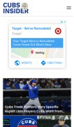 How cubsinsider.com looks like on a mobile device such as an iPhone.
