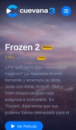 How cuevana3.co looks like on a mobile device such as an iPhone.