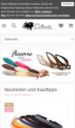 How cultmate.de looks like on a mobile device such as an iPhone.