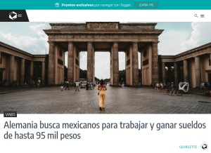 How culturacolectiva.com looks like on a tablet such as an iPad.