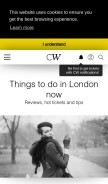 How culturewhisper.com looks like on a mobile device such as an iPhone.