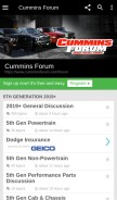 How cumminsforum.com looks like on a mobile device such as an iPhone.