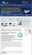 How curesolutions.com looks like on a mobile device such as an iPhone.