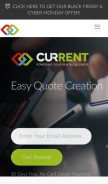 How current-rms.com looks like on a mobile device such as an iPhone.