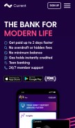 How current.com looks like on a mobile device such as an iPhone.