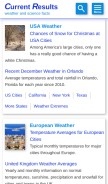 How currentresults.com looks like on a mobile device such as an iPhone.