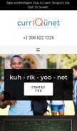 How curricunet.com looks like on a mobile device such as an iPhone.