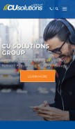 How cusolutionsgroup.net looks like on a mobile device such as an iPhone.