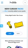 How custom-cursor.com looks like on a mobile device such as an iPhone.