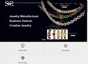 How custom-jewelry-online.com looks like on a tablet such as an iPad.