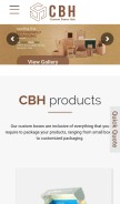 How customboxeshub.com looks like on a mobile device such as an iPhone.