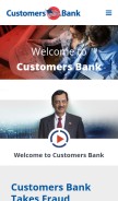 How customersbank.com looks like on a mobile device such as an iPhone.