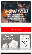 How customtattoodesign.ca looks like on a mobile device such as an iPhone.