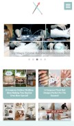 How cutediyprojects.com looks like on a mobile device such as an iPhone.