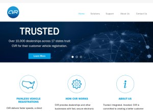 How cvrconnect.com looks like on a tablet such as an iPad.